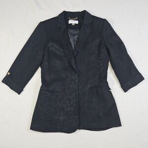 Calvin Klein Black Jacquard Blazer Jacket